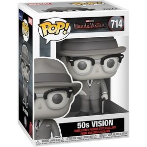 FUNKO POP!: Marvel - WandaVision - Vision 50s (B&W) (Styles May Vary) #714